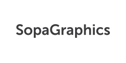 Logo Sopagraphics, comunicació disseny i web